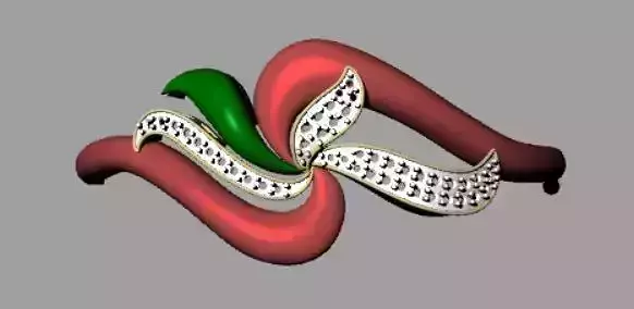 bracelet 3d print diamond ring