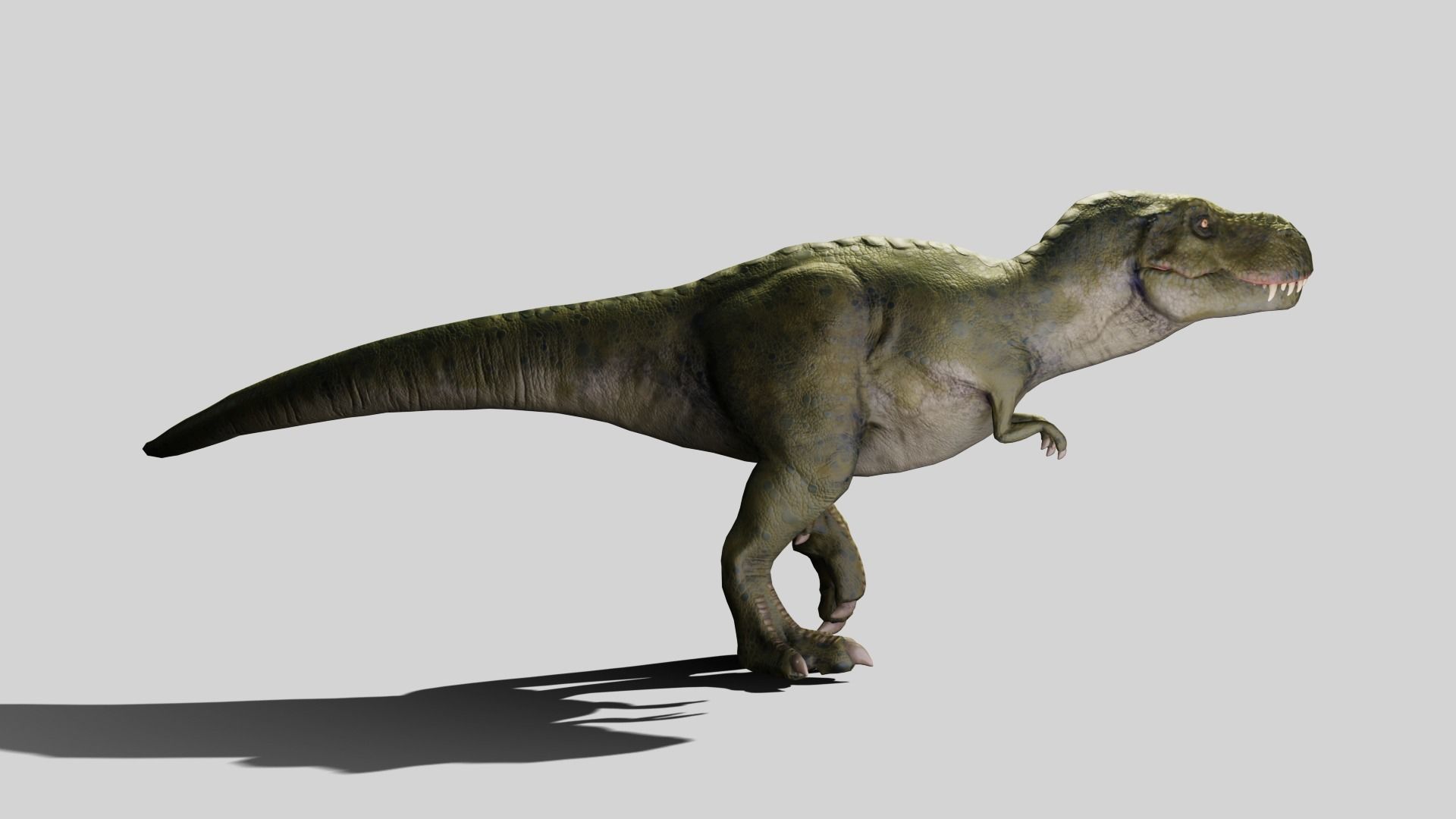 Tyrannosaurus rex Low-poly 3D model_2