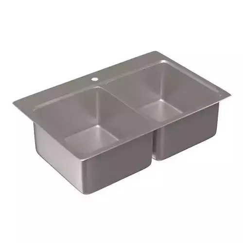Top-mount Or Undermount Double-equal Kitchen Sink