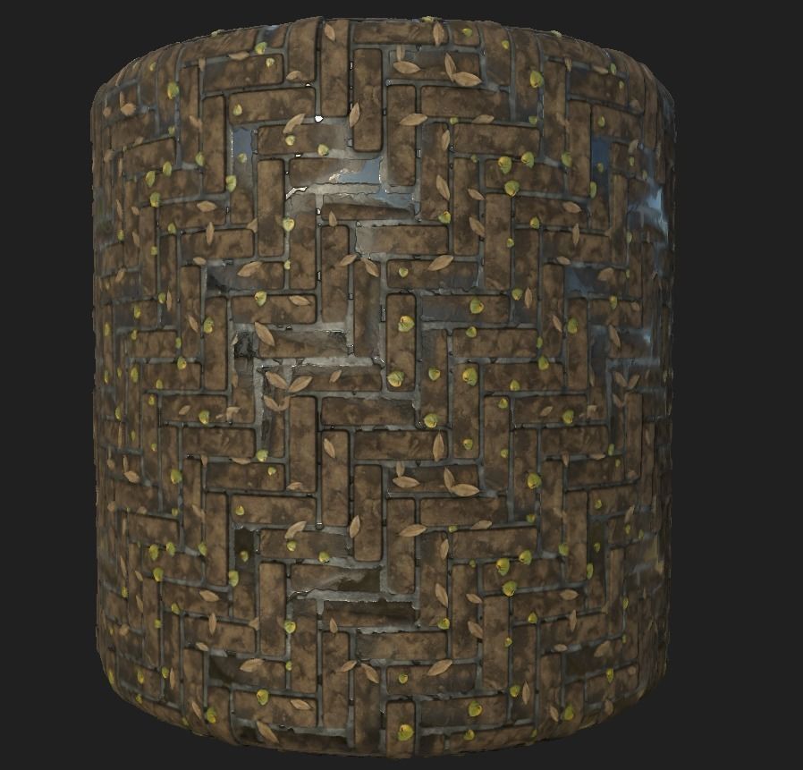 18 Ground Brick Material Pack Texture_1