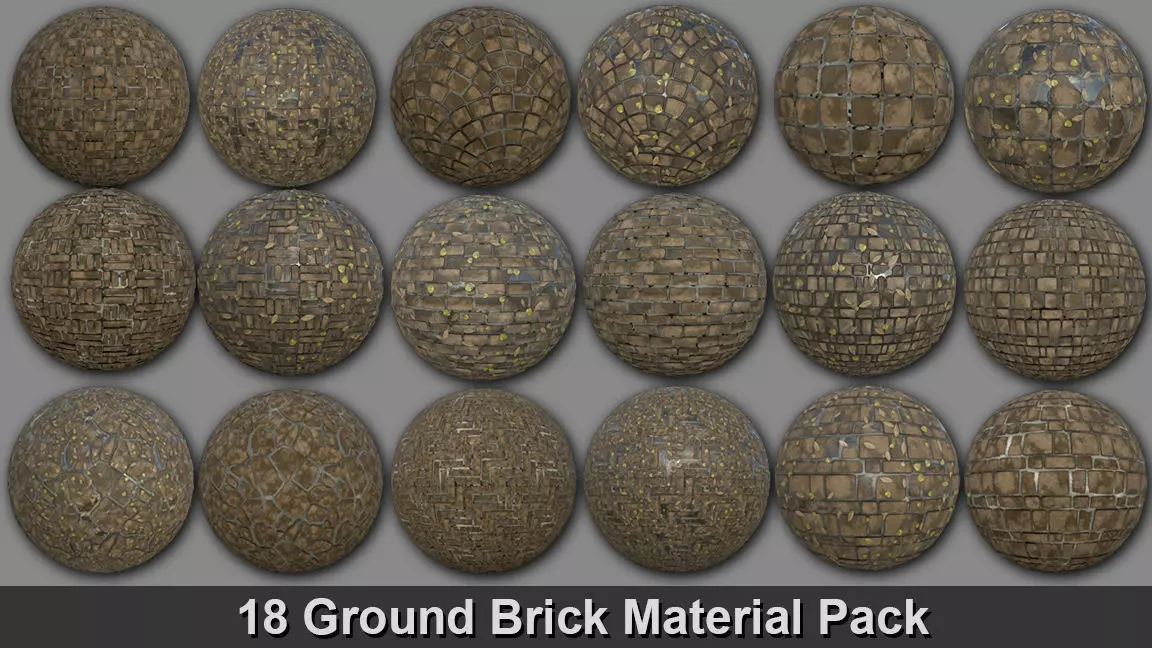 18 Ground Brick Material Pack Texture_0