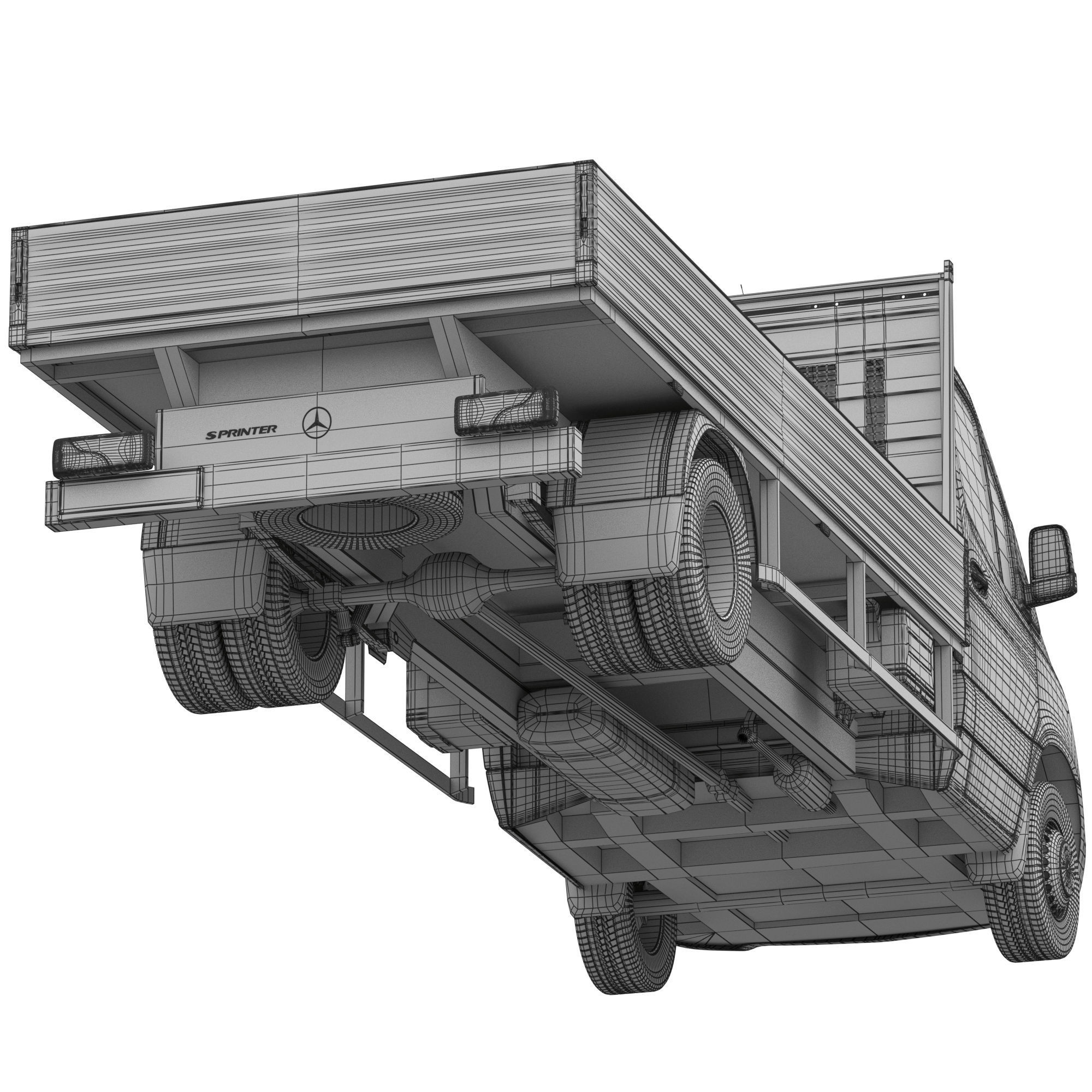 Mercedes-Benz Sprinter Chassis Cab MAXI L4 3D model_16