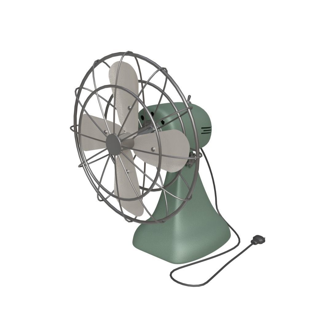 Vintage Fan  3D model_1