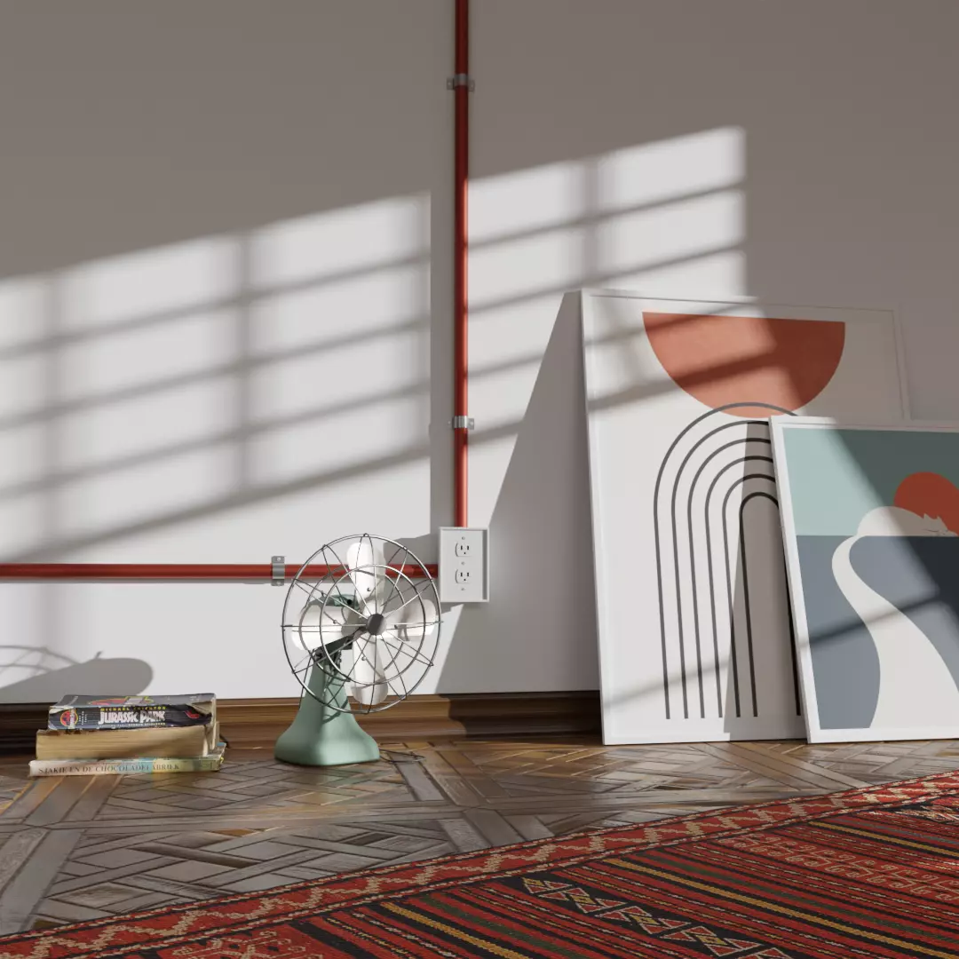 Vintage Fan  3D model_0