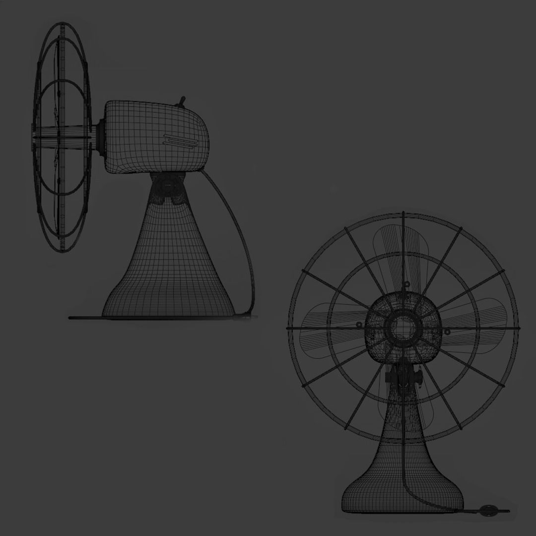 Vintage Fan  3D model_5
