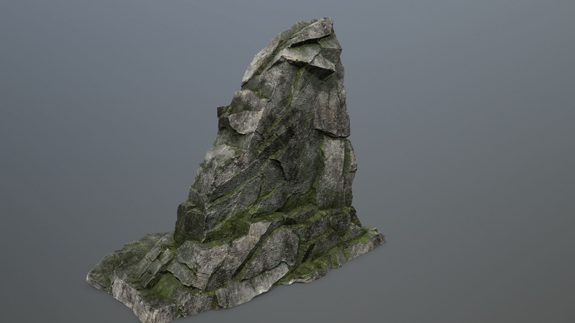 Buddha Rock Low-poly 3D model_5