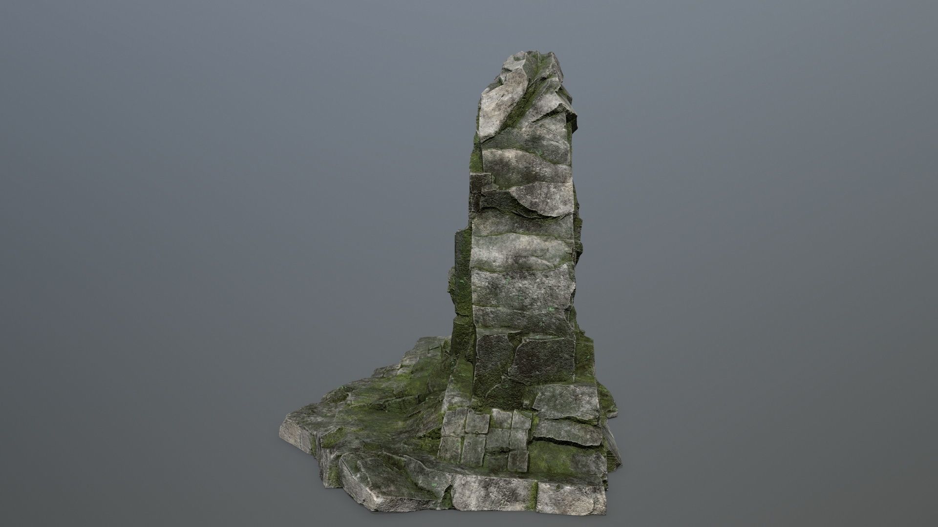 Buddha Rock Low-poly 3D model_6