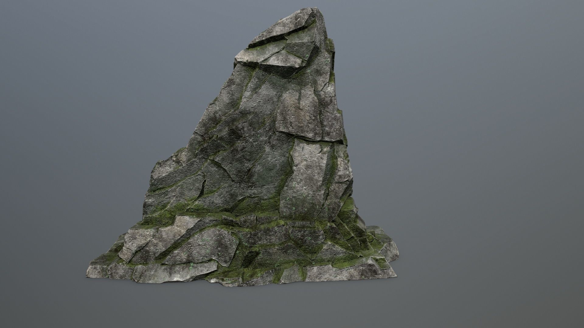Buddha Rock Low-poly 3D model_4