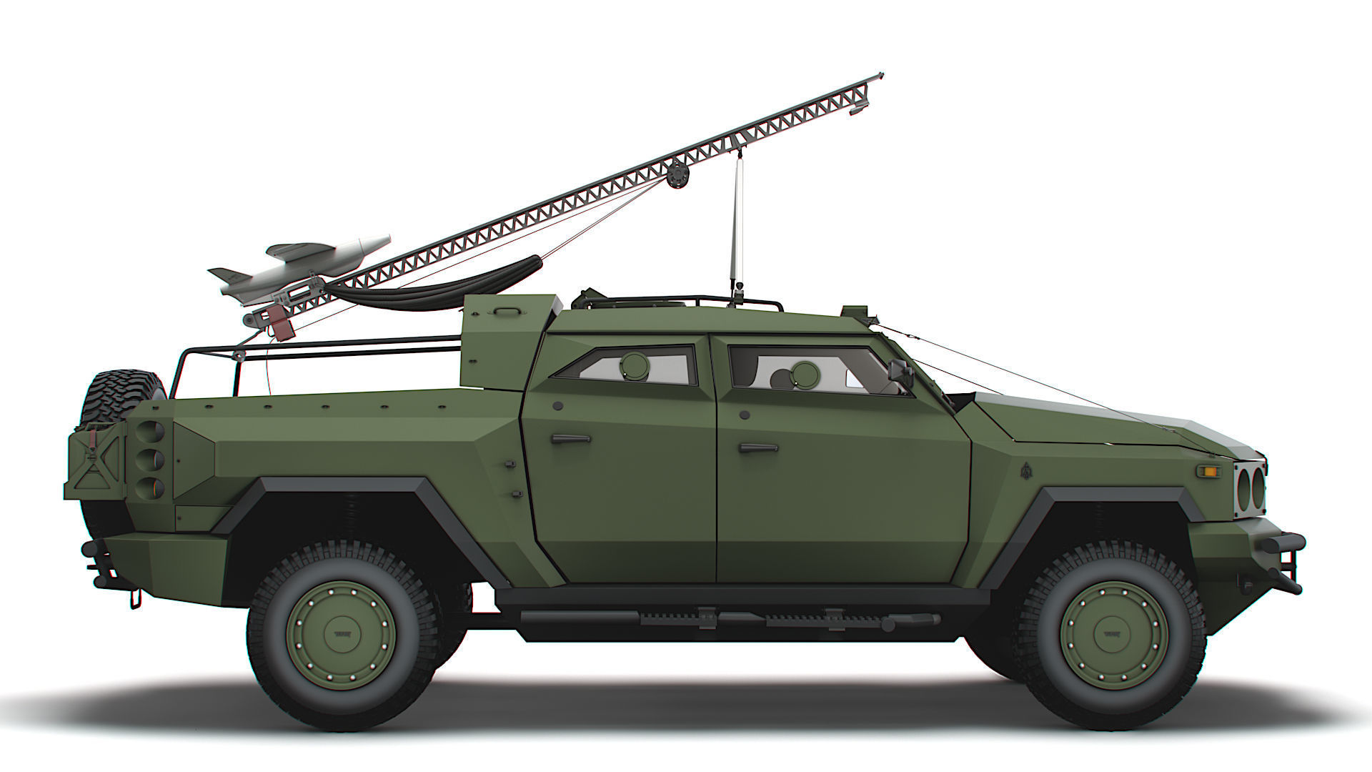 Generic MRAP Tkhir RAM CUAV 2022 3D model_1