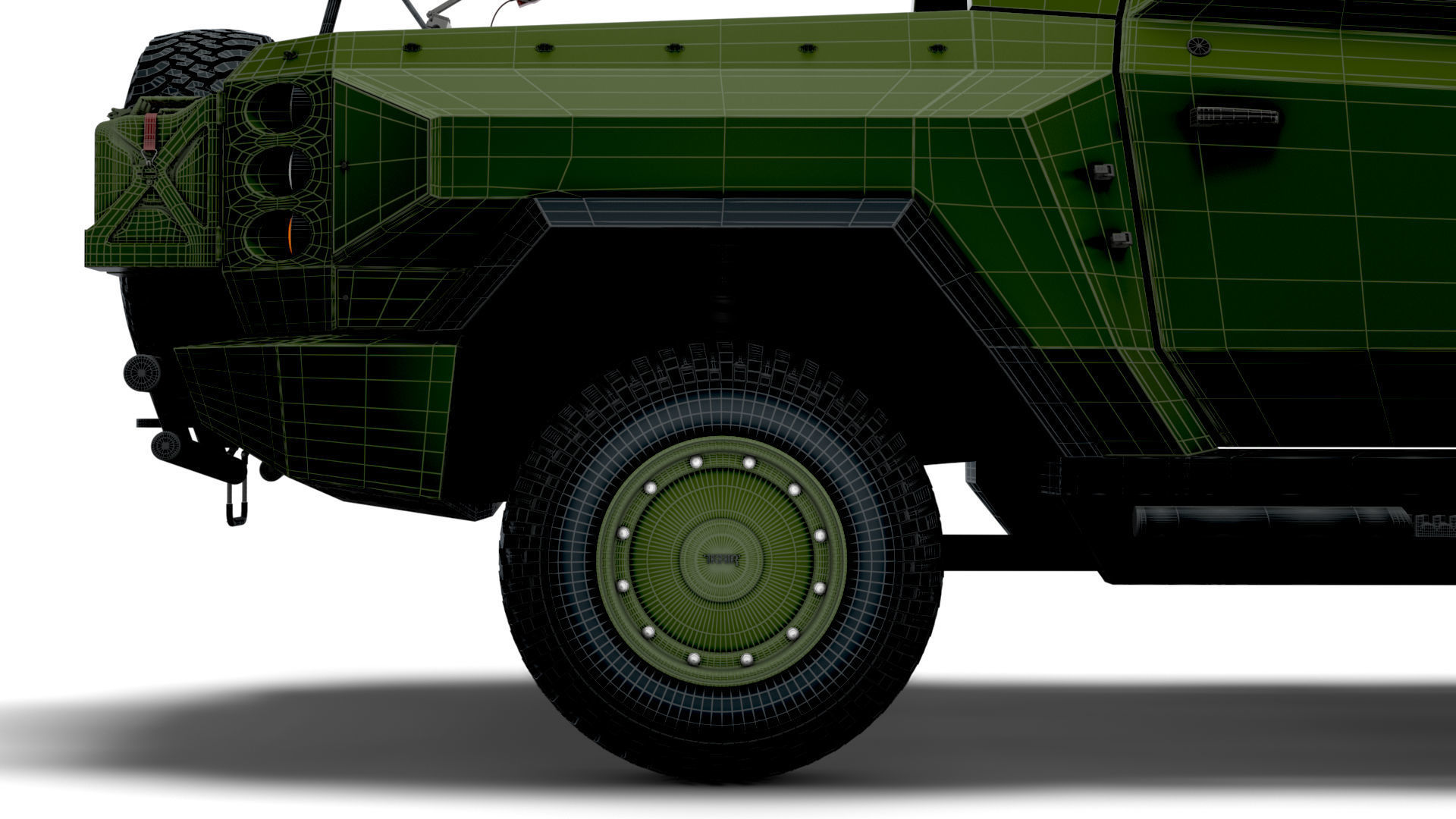 Generic MRAP Tkhir RAM CUAV 2022 3D model_21