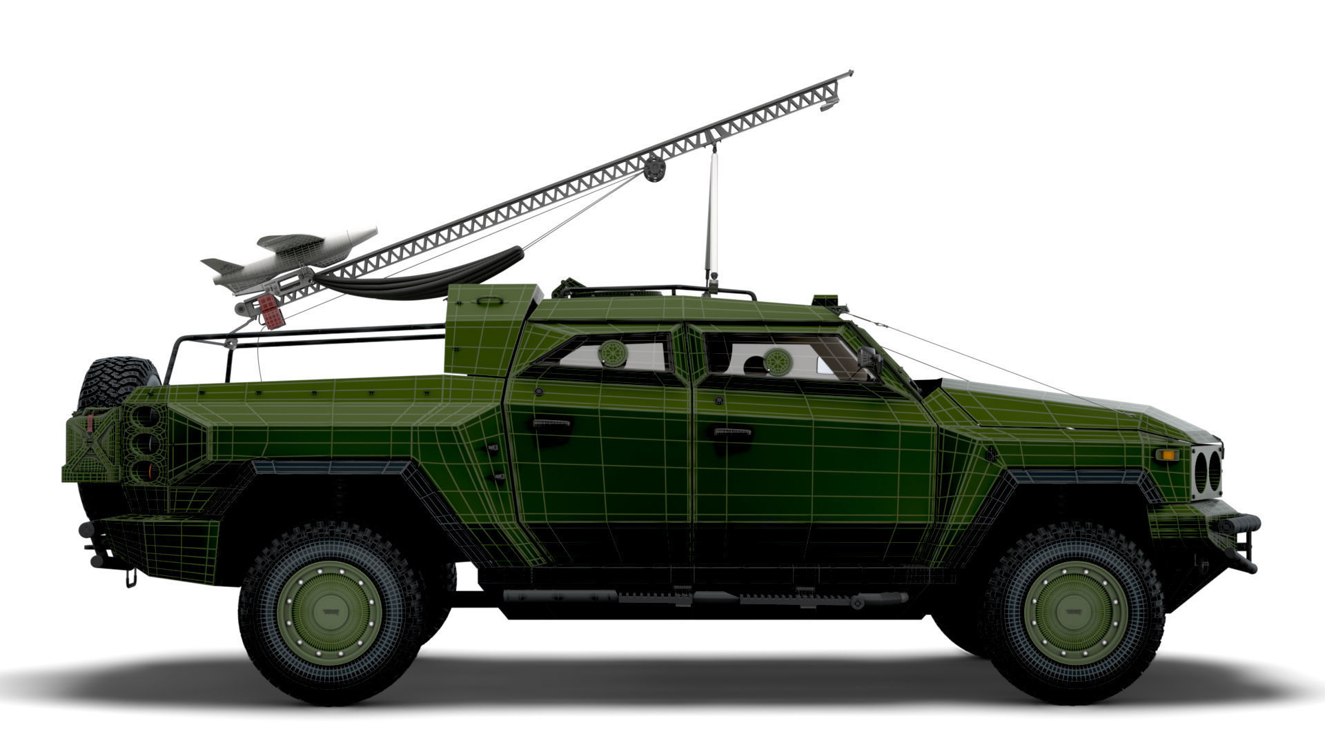 Generic MRAP Tkhir RAM CUAV 2022 3D model_13