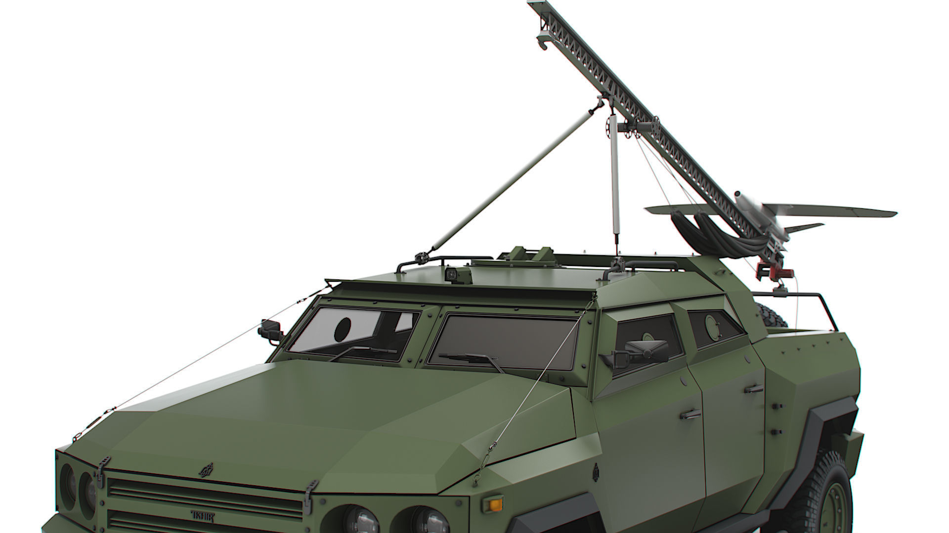 Generic MRAP Tkhir RAM CUAV 2022 3D model_8