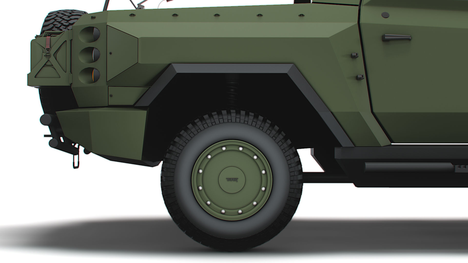 Generic MRAP Tkhir RAM CUAV 2022 3D model_9