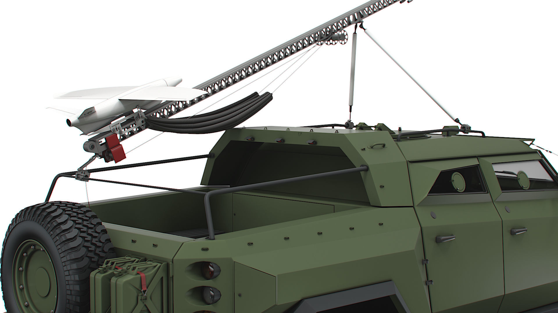 Generic MRAP Tkhir RAM CUAV 2022 3D model_2