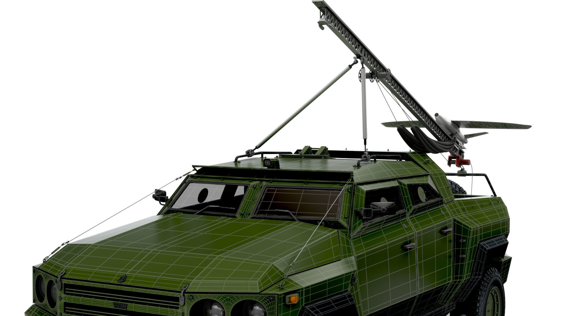 Generic MRAP Tkhir RAM CUAV 2022 3D model_20