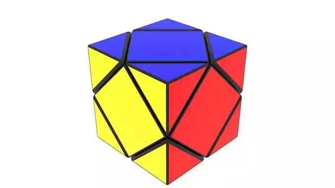 Skewb Puzzle 3D model