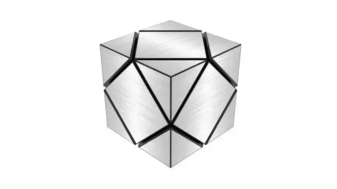 Skewb Puzzle 3D model