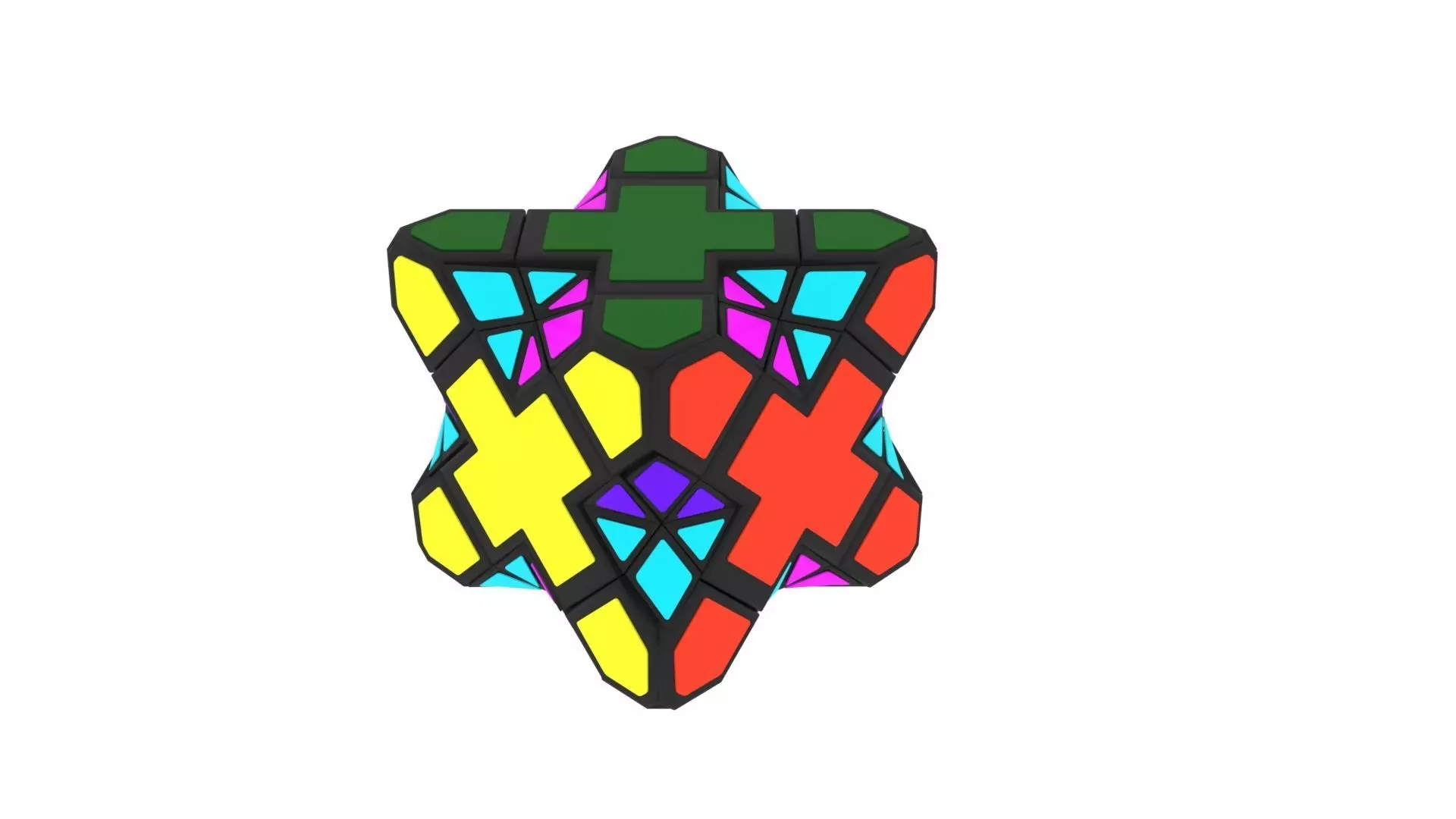 Skewb Extreme 3D model_0