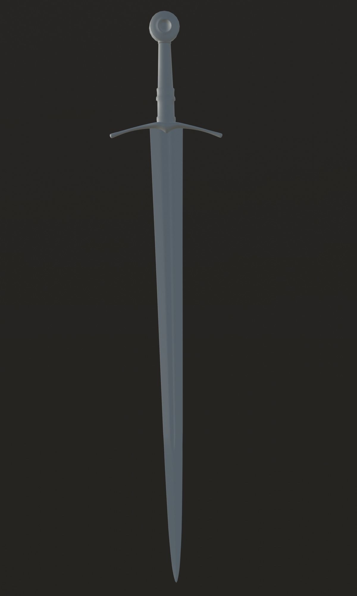  Knightly sword  low poly 3D model Medieval weapon Low-poly 3D model_20