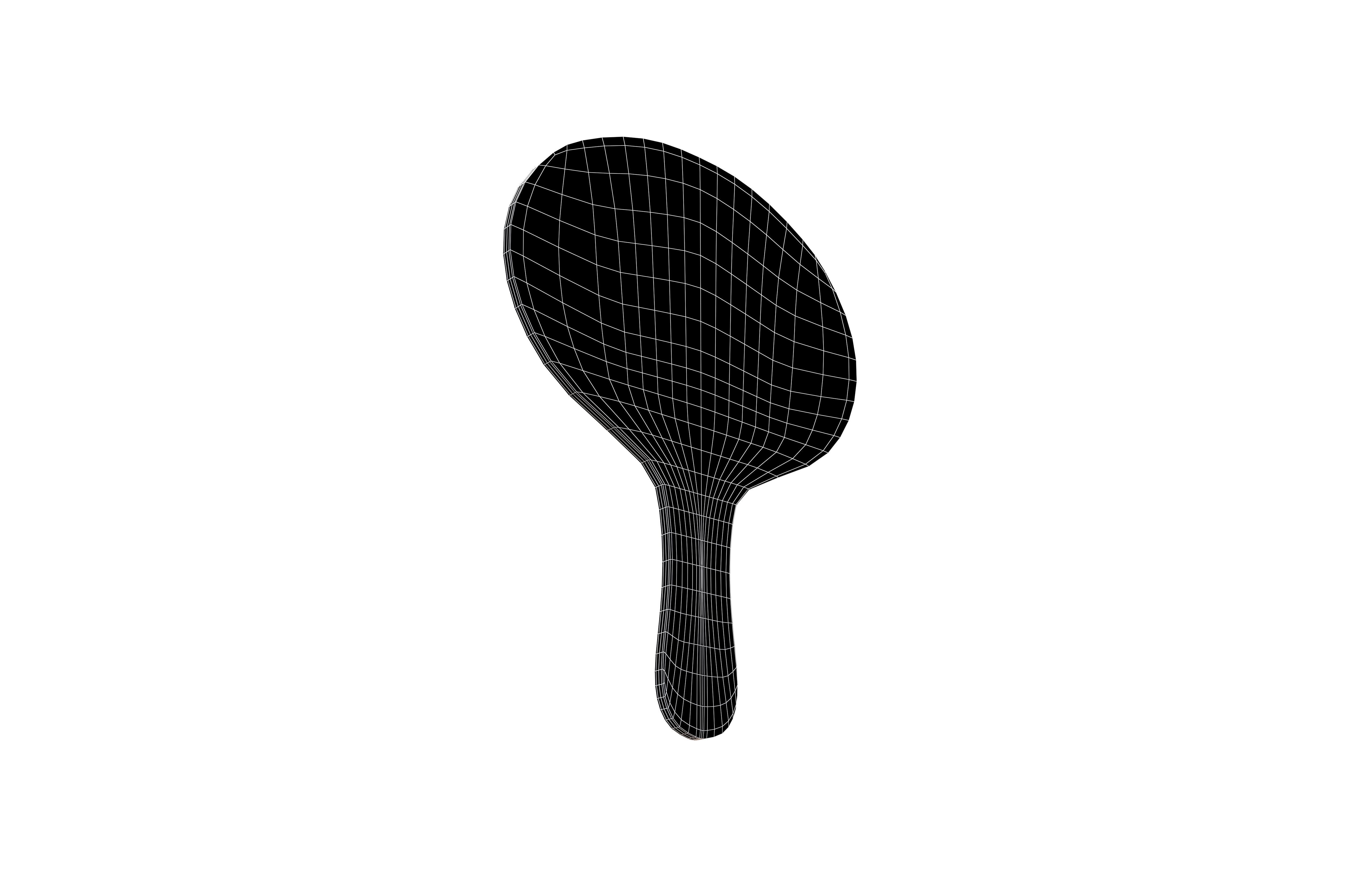 Auction Paddle v1 001 Low-poly 3D model_9