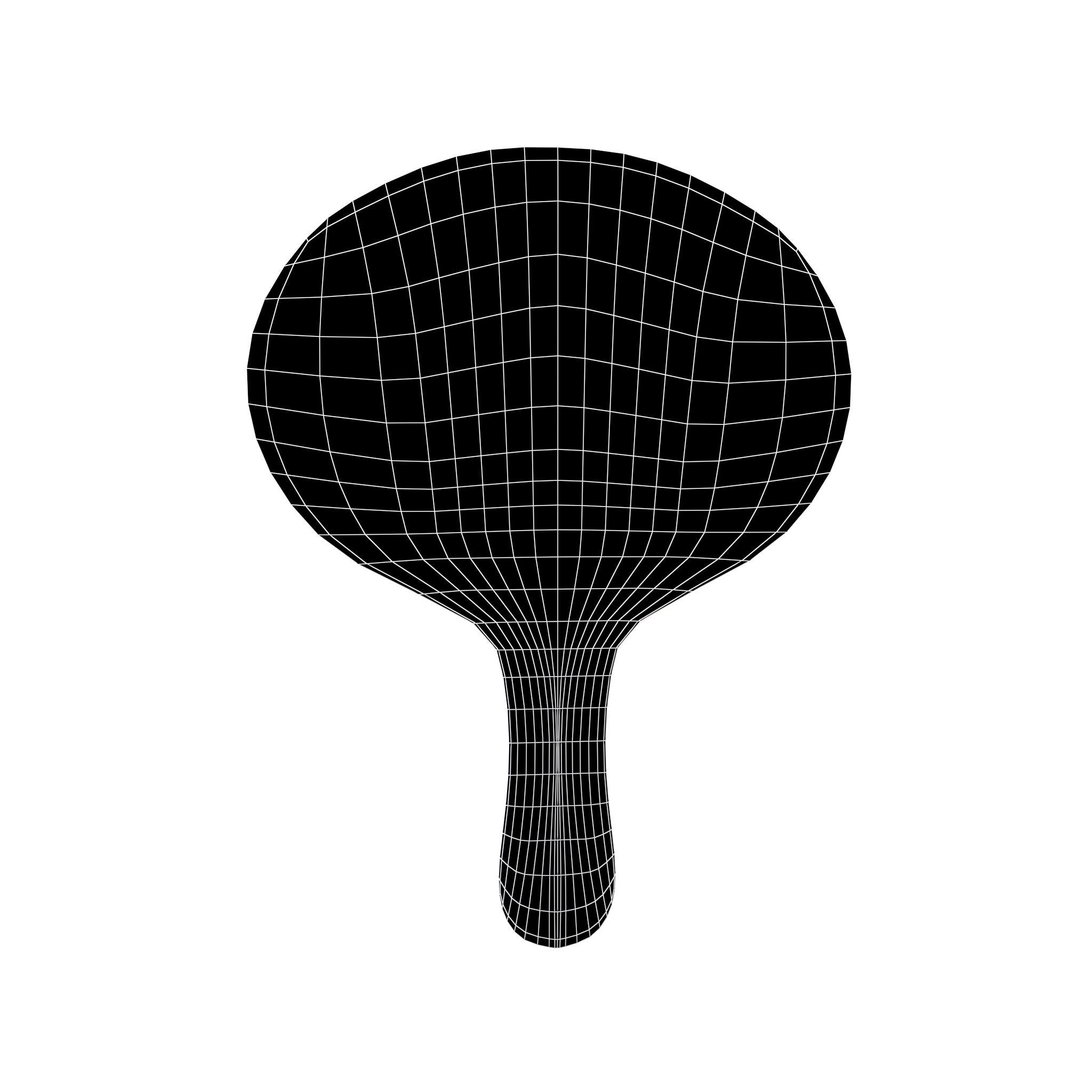 Auction Paddle v1 001 Low-poly 3D model_6