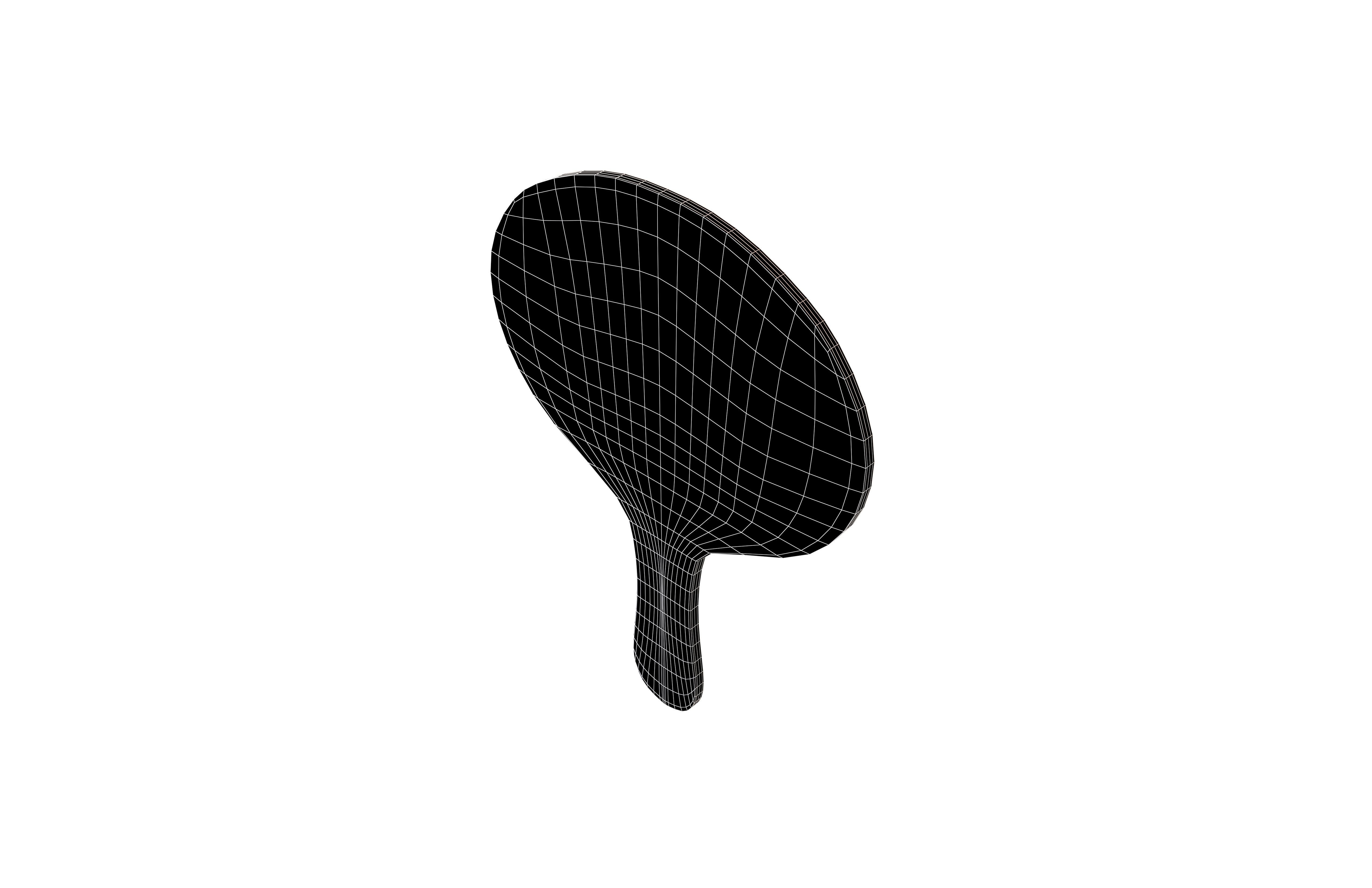 Auction Paddle v1 001 Low-poly 3D model_8