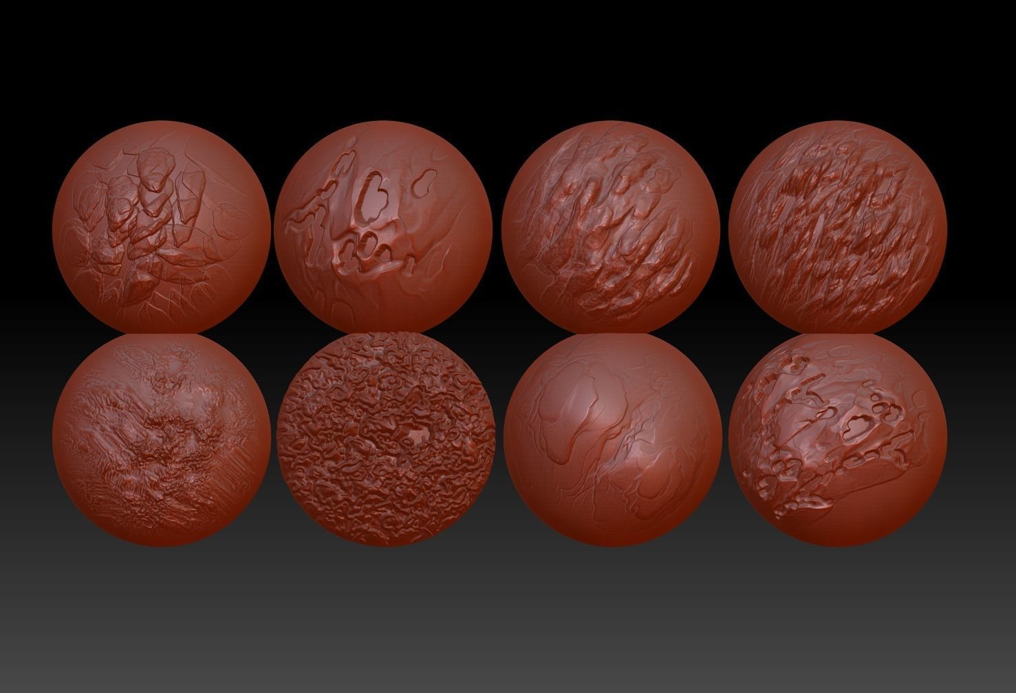 ZBrush rock brush ZBrush stone brush 3D print model_2