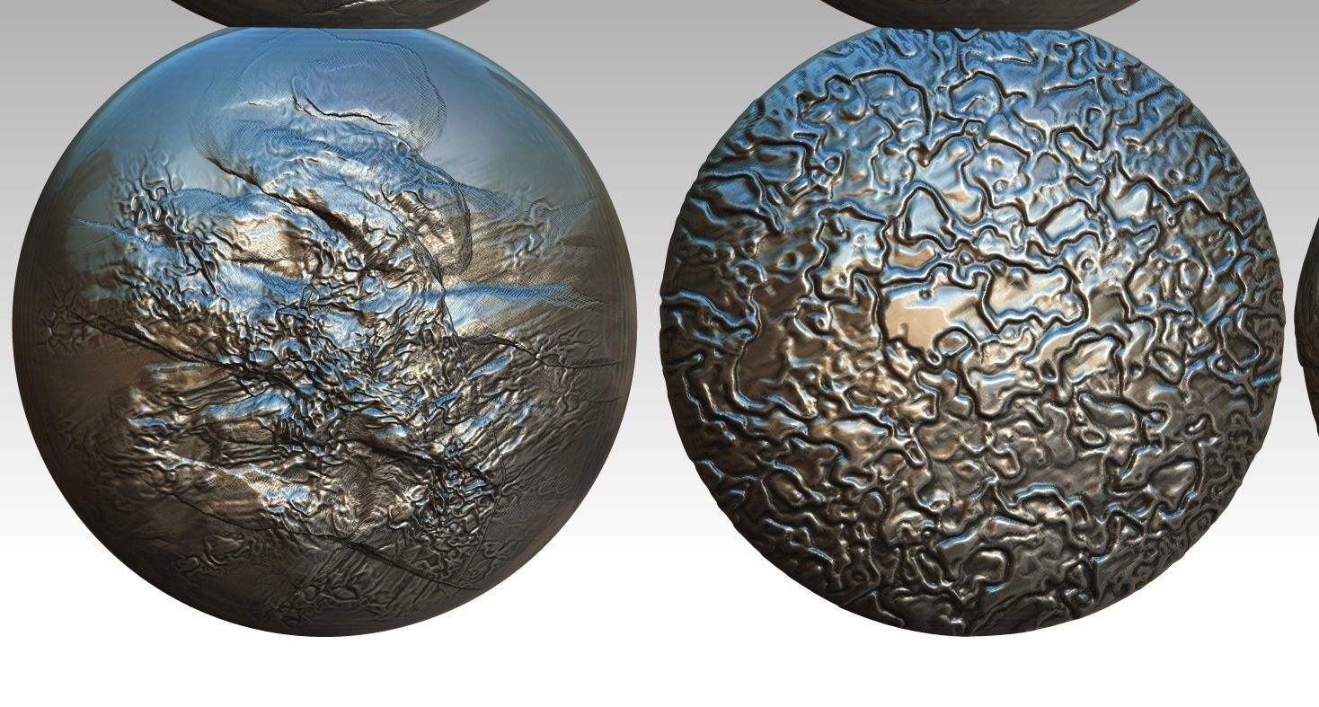 ZBrush rock brush ZBrush stone brush 3D print model_6