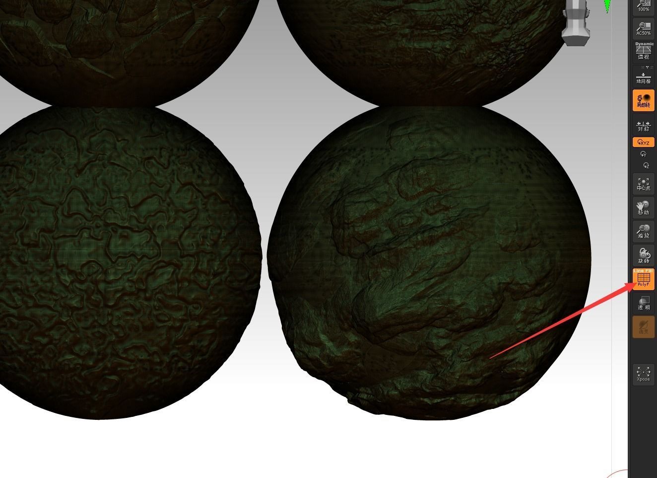 ZBrush rock brush ZBrush stone brush 3D print model_5