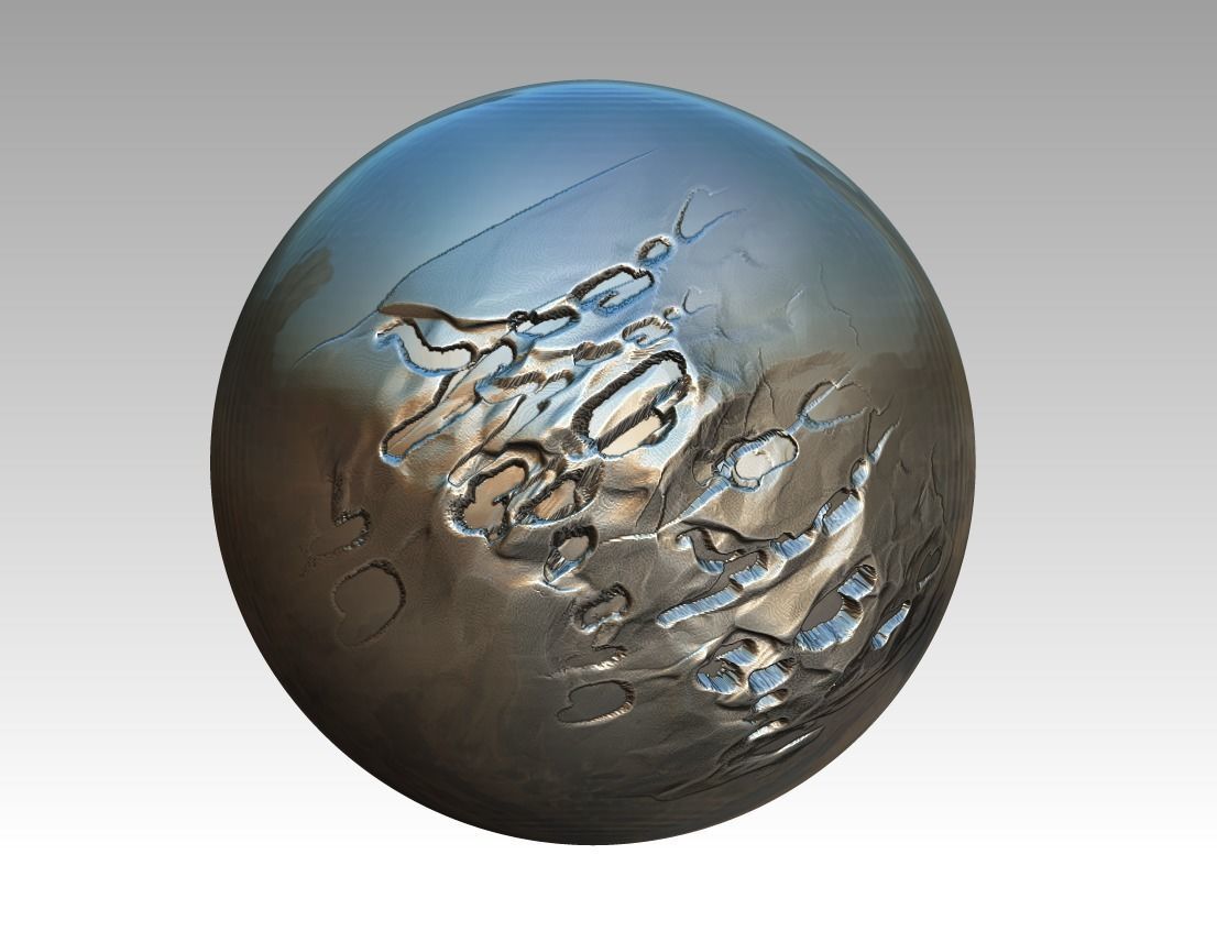 ZBrush rock brush ZBrush stone brush 3D print model_4