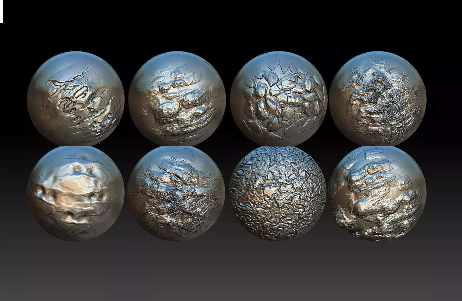 ZBrush rock brush ZBrush stone brush 3D print model_0