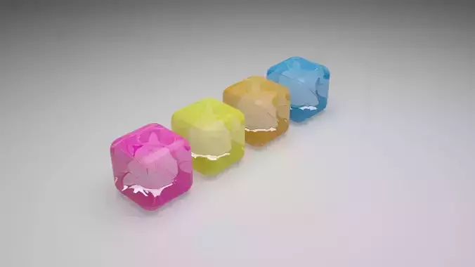 Plastic Ice Cubes