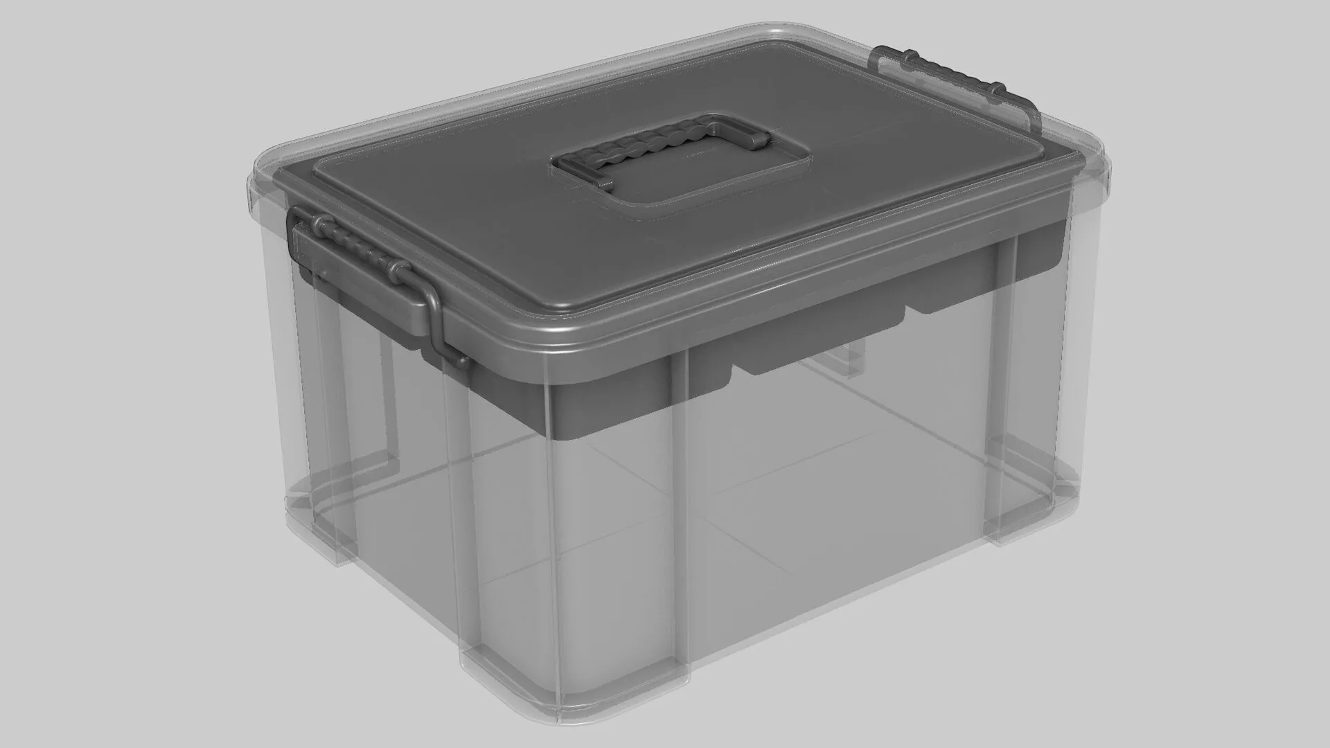Plastic Storage Box 1 3D model