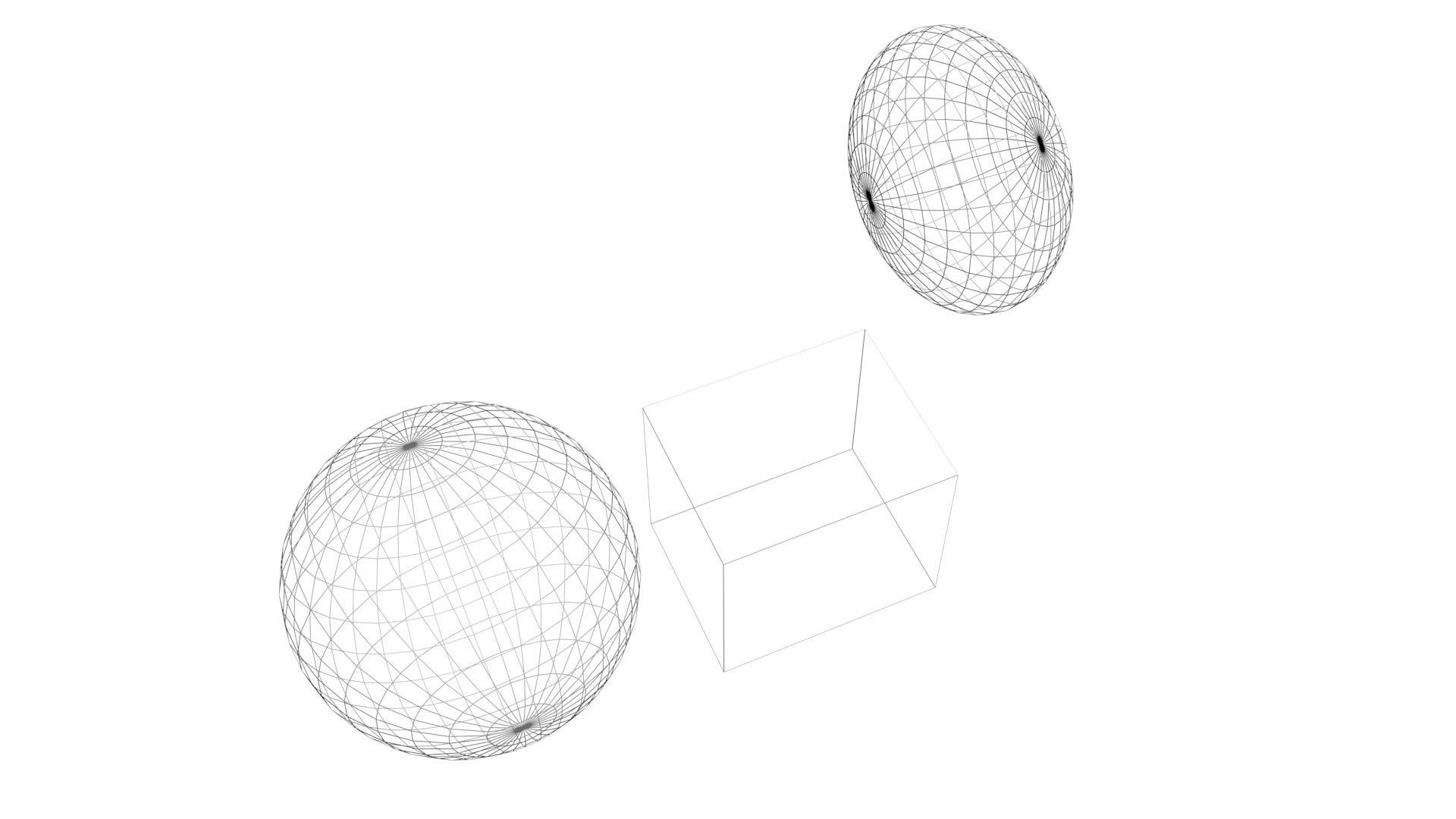 Ice Cube and Spheres 3D model_10