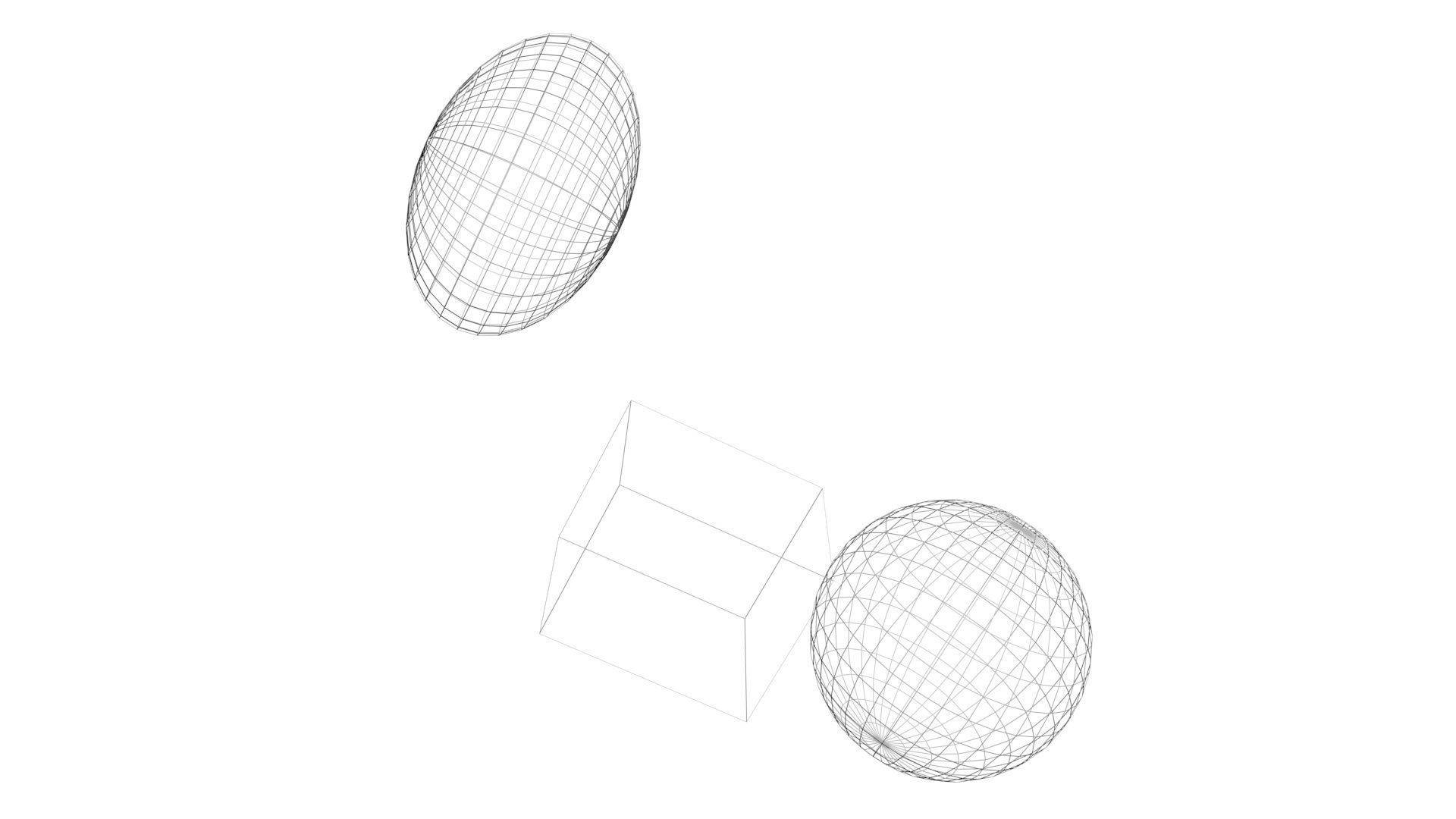 Ice Cube and Spheres 3D model_12