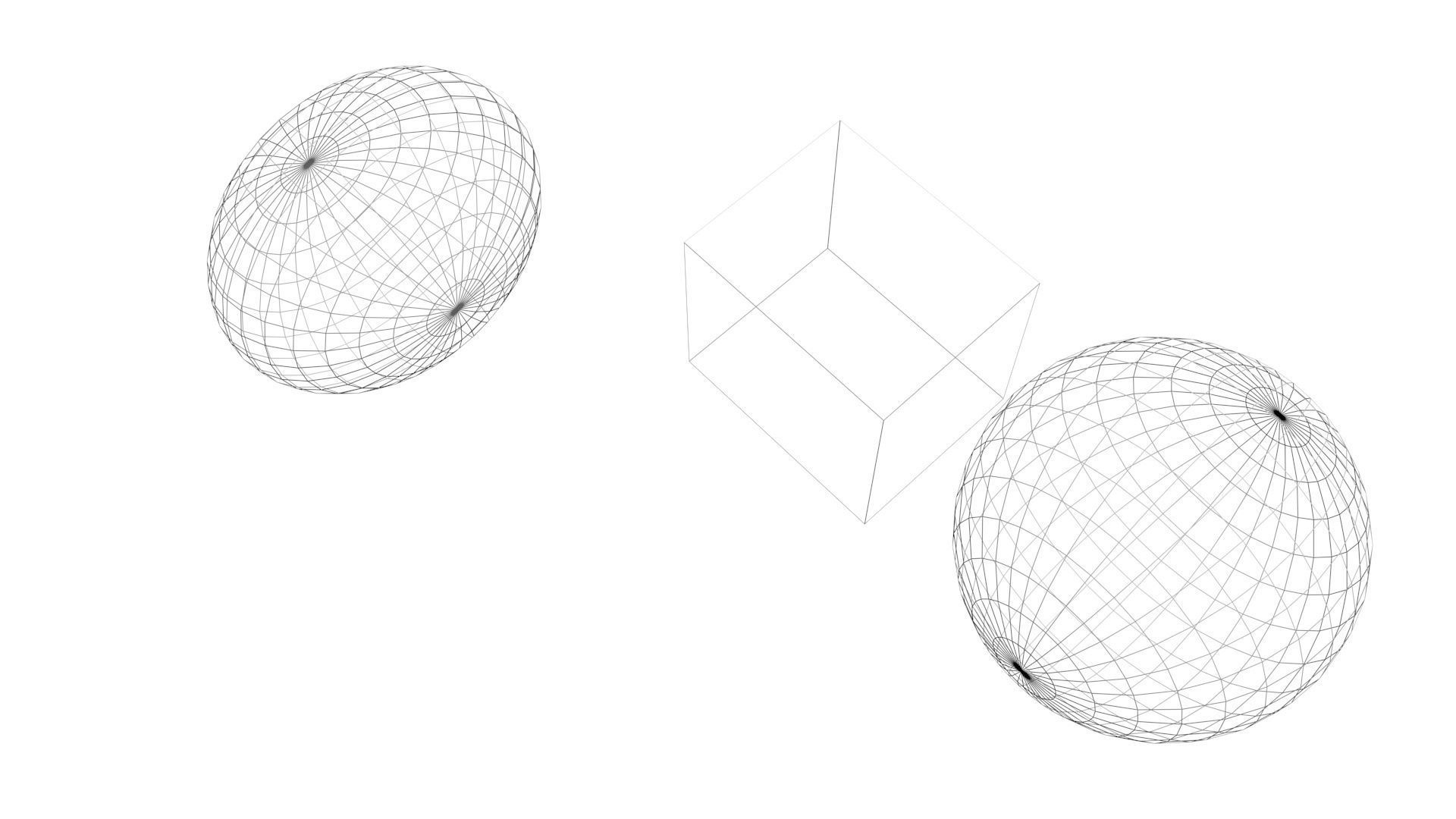Ice Cube and Spheres 3D model_9