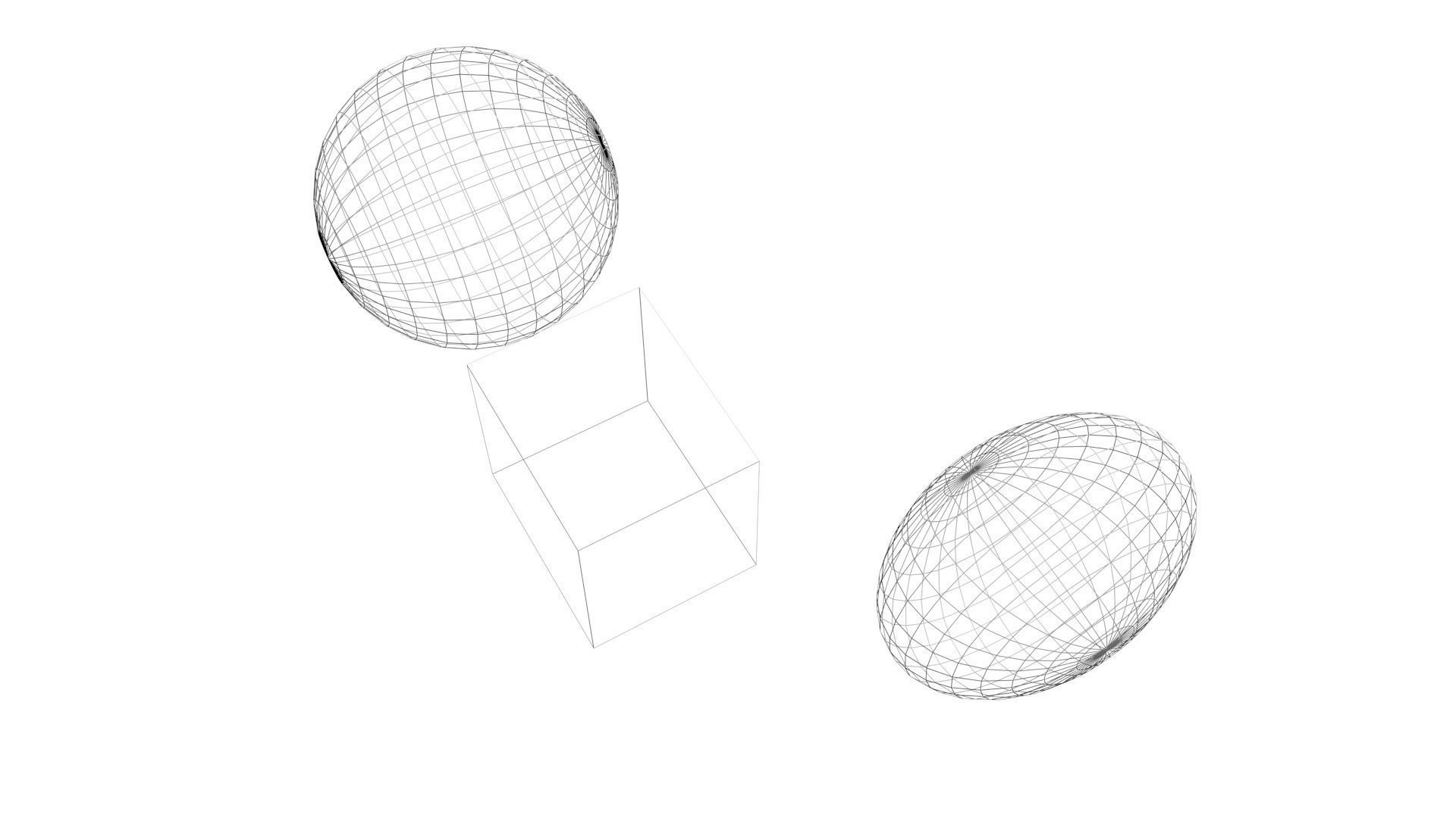 Ice Cube and Spheres 3D model_11