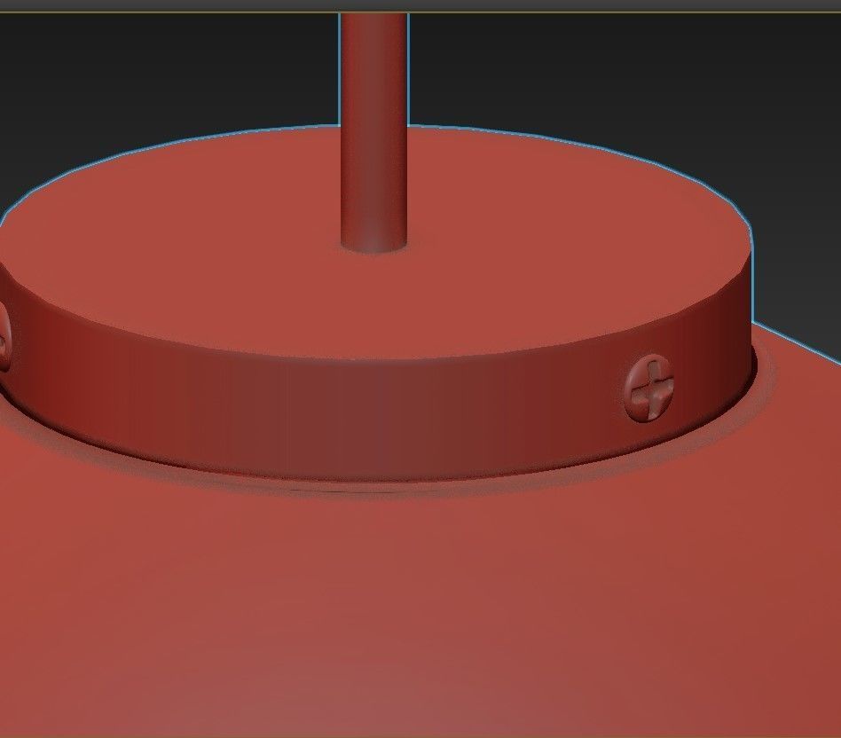 TRANQUILLO marble sphere pendant light 3D model_4