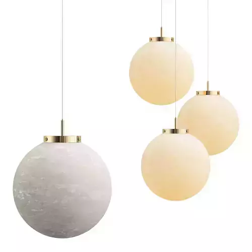 TRANQUILLO marble sphere pendant light