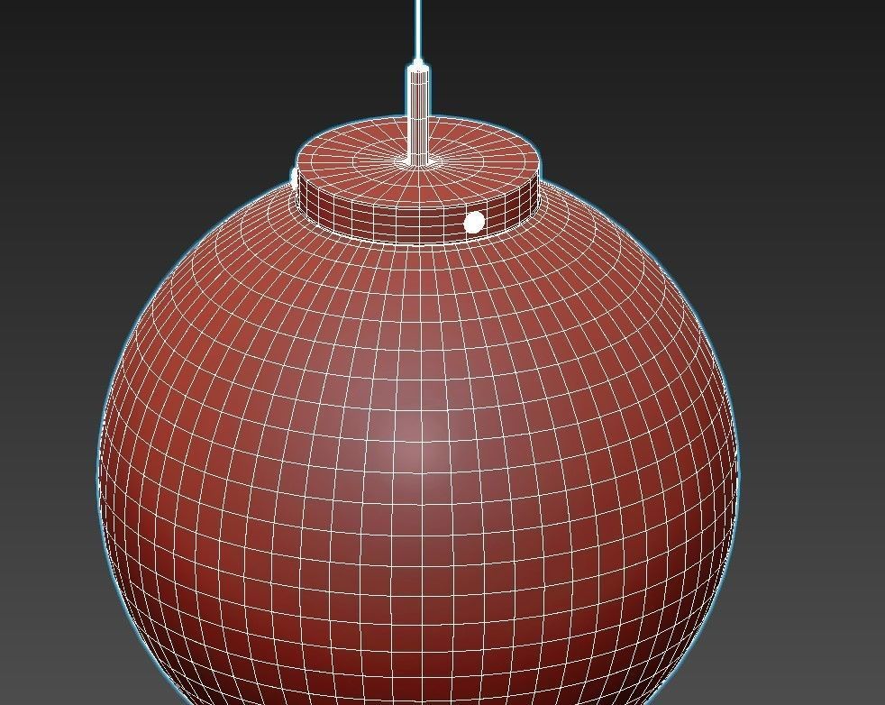 TRANQUILLO marble sphere pendant light 3D model_2