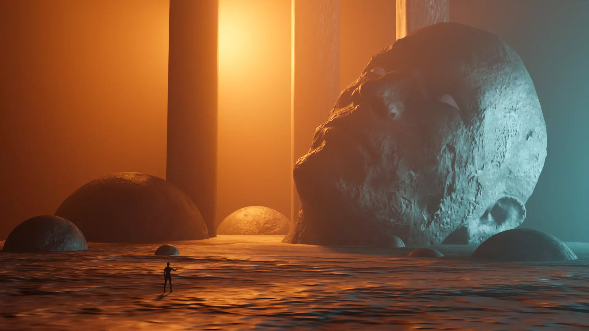 Surreal environment 3D model_0