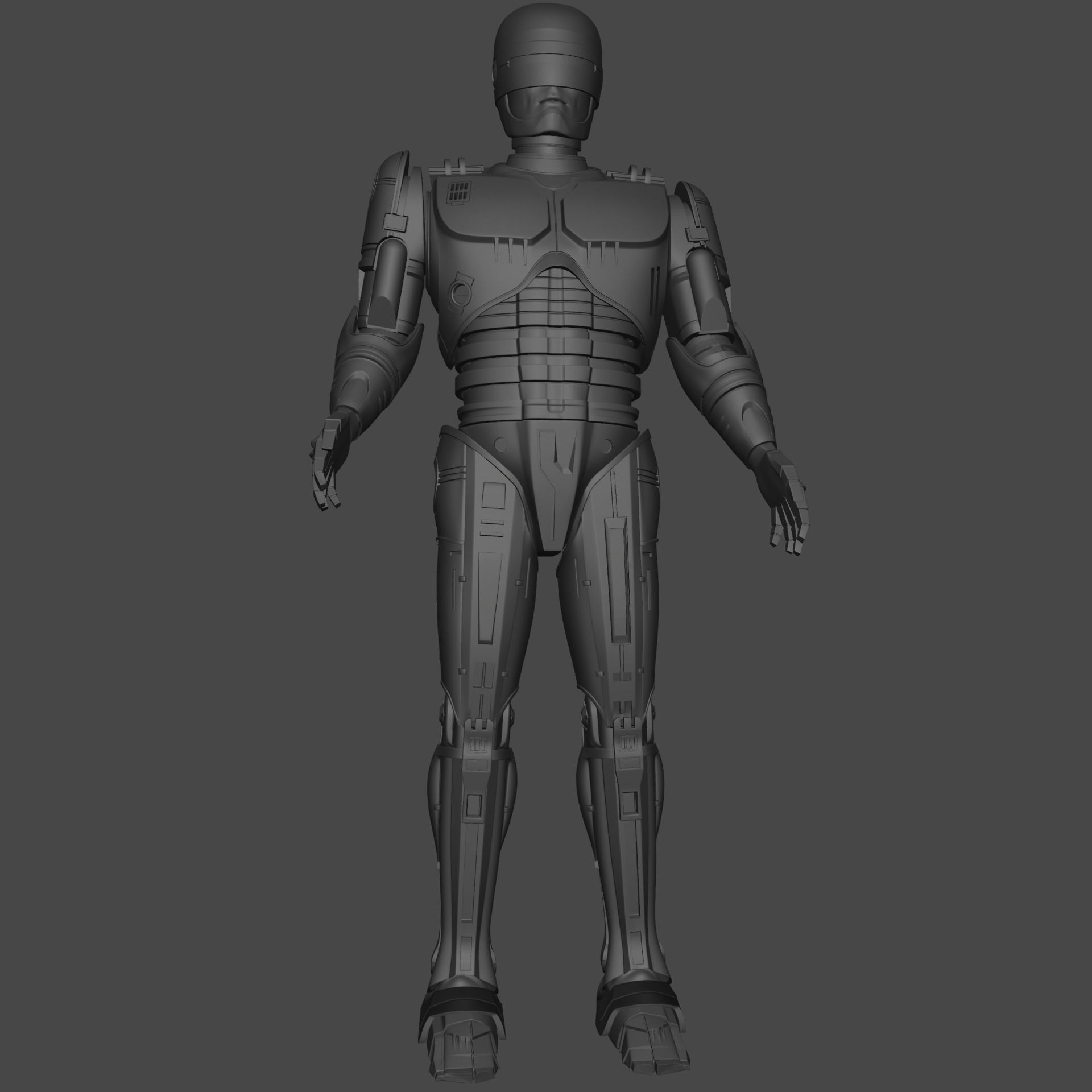 RoboCop rigged model 3D model_22