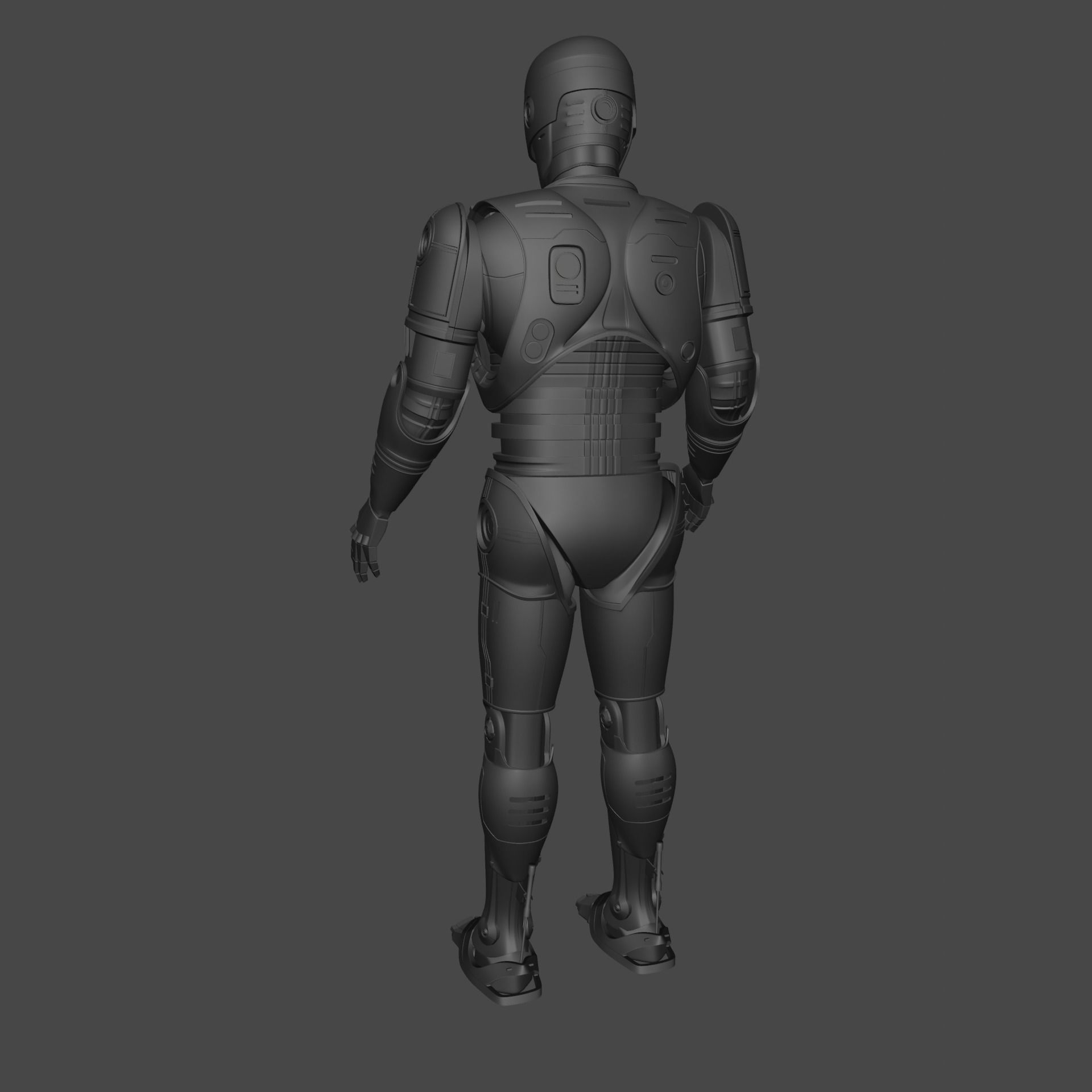 RoboCop rigged model 3D model_18