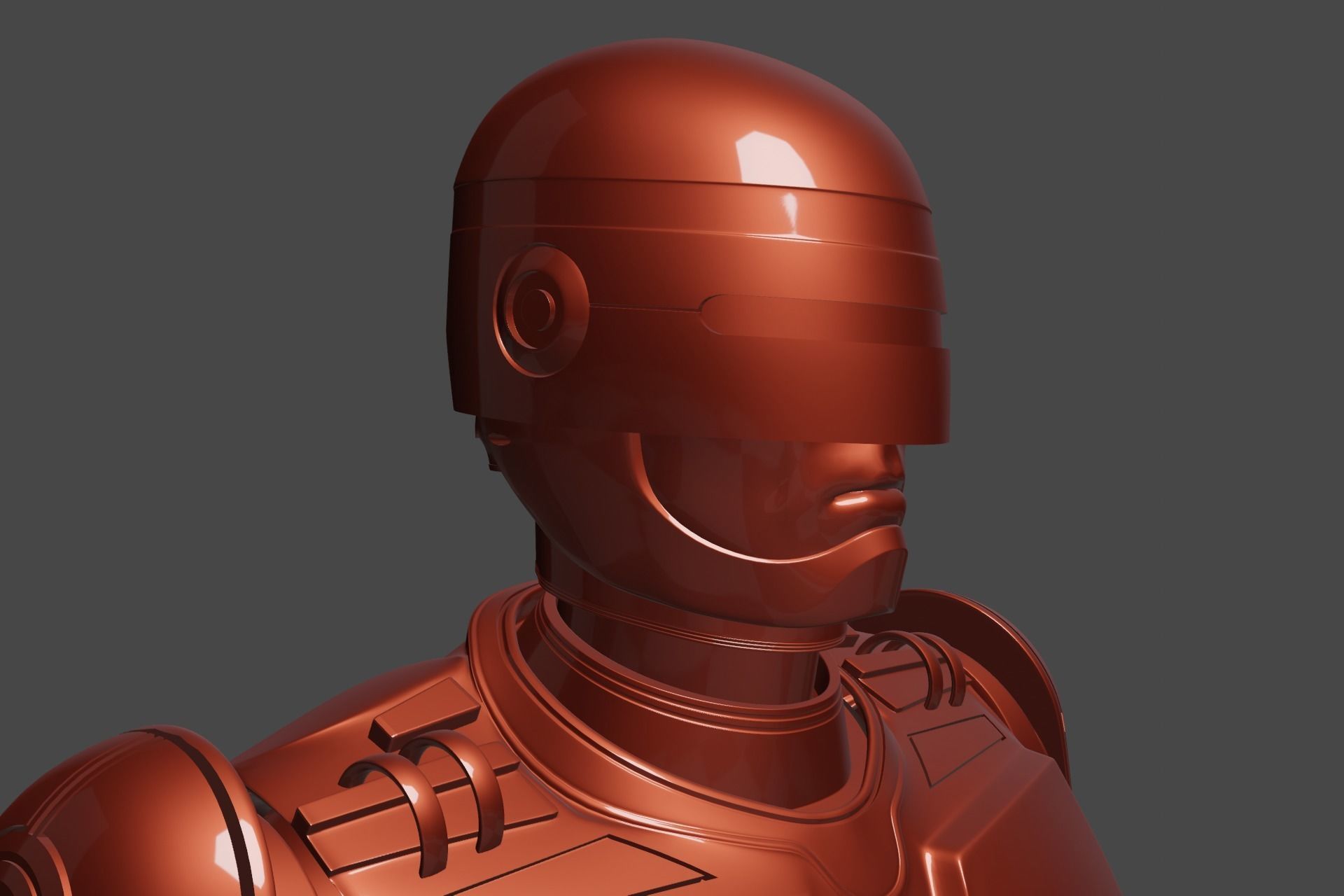 RoboCop rigged model 3D model_8