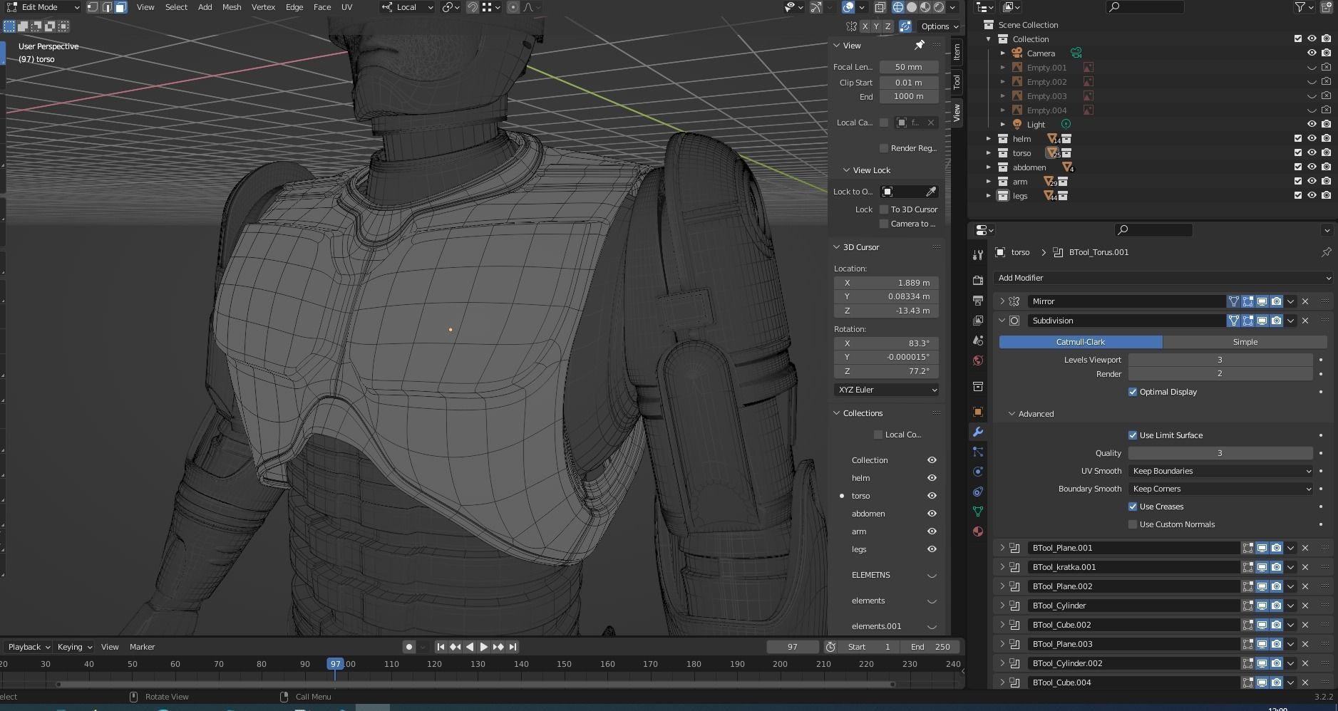 RoboCop rigged model 3D model_30