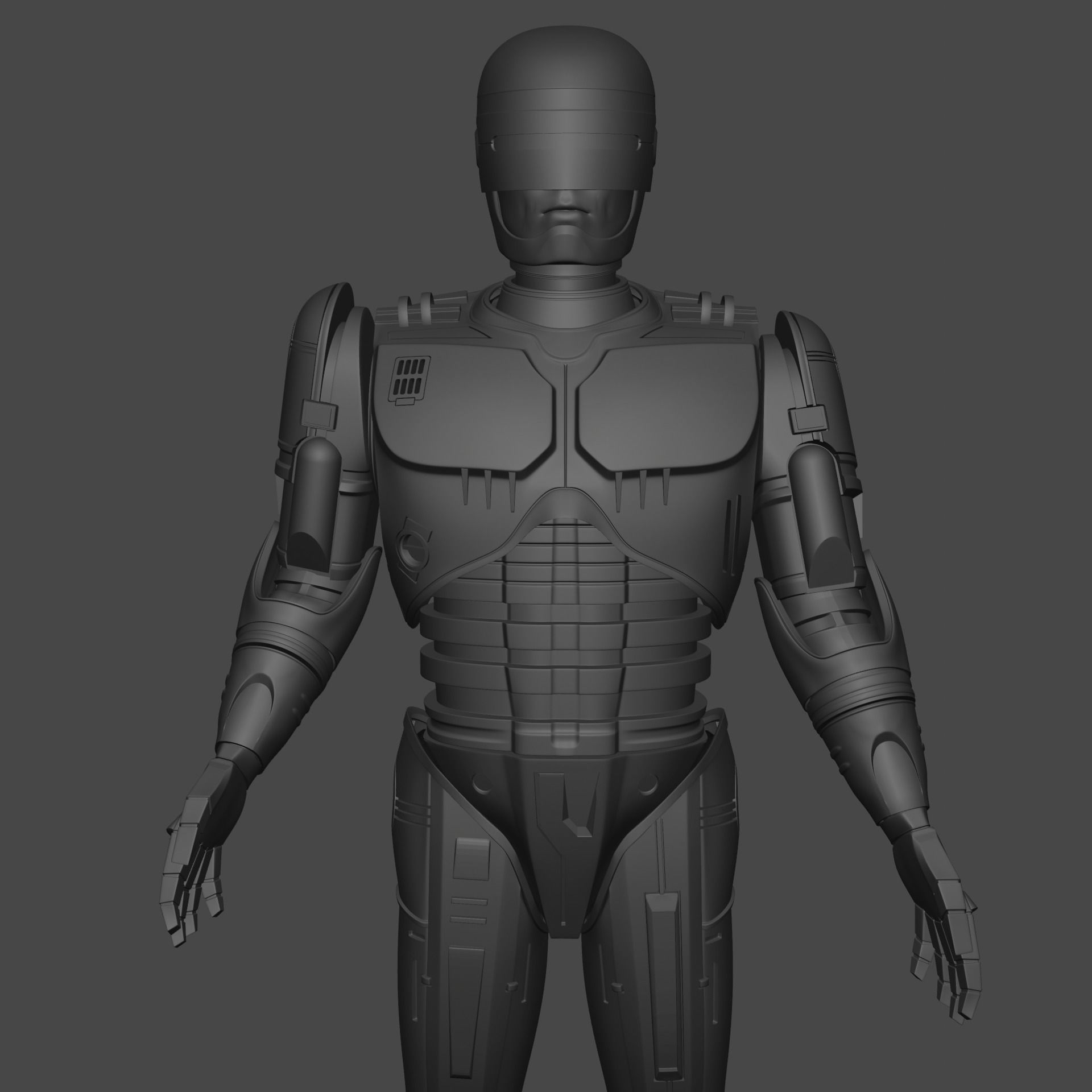 RoboCop rigged model 3D model_23