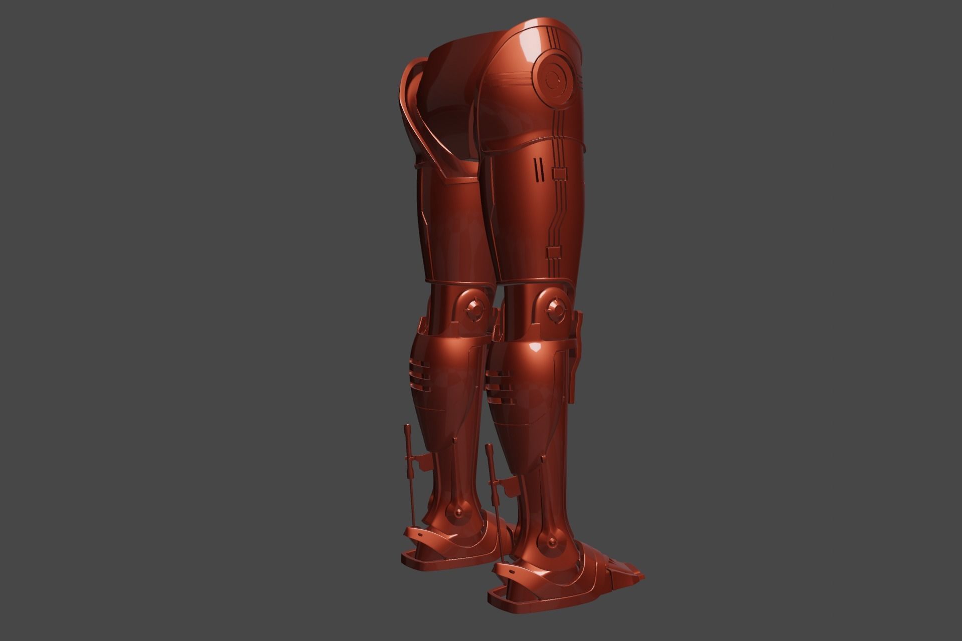 RoboCop rigged model 3D model_9