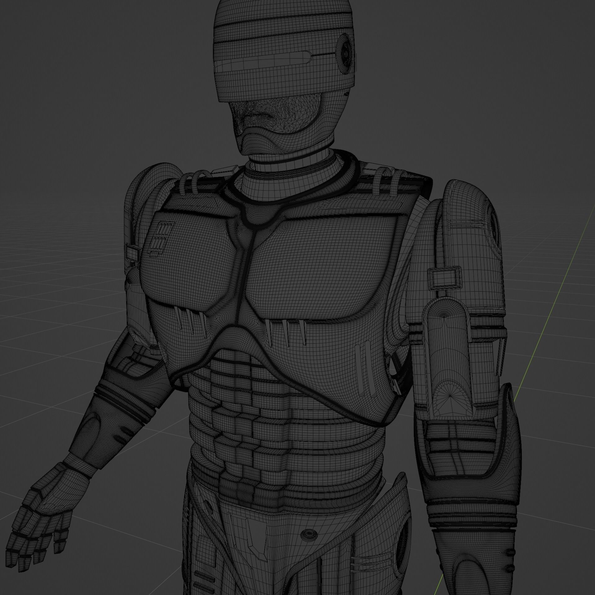 RoboCop rigged model 3D model_26