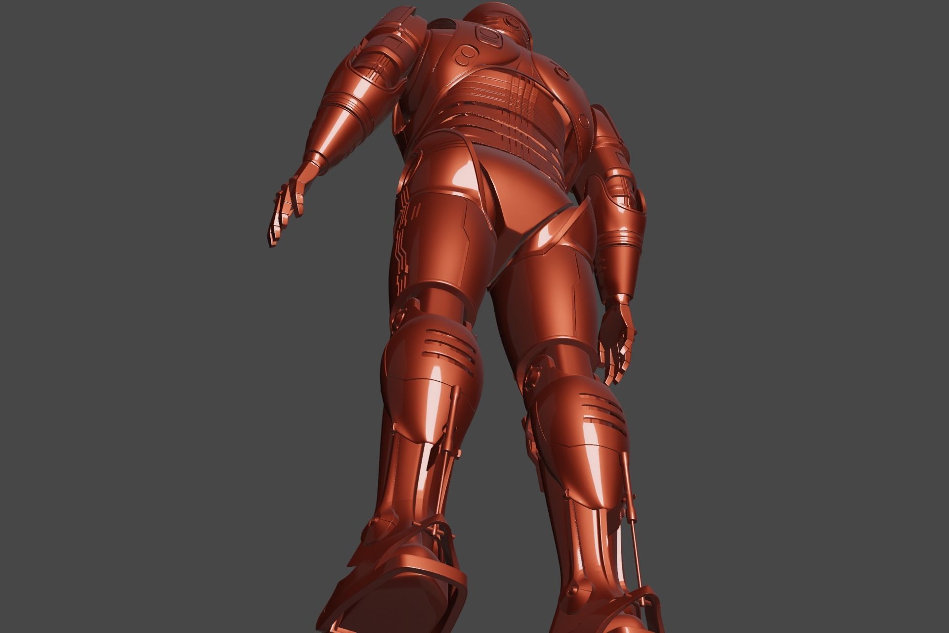 RoboCop rigged model 3D model_5