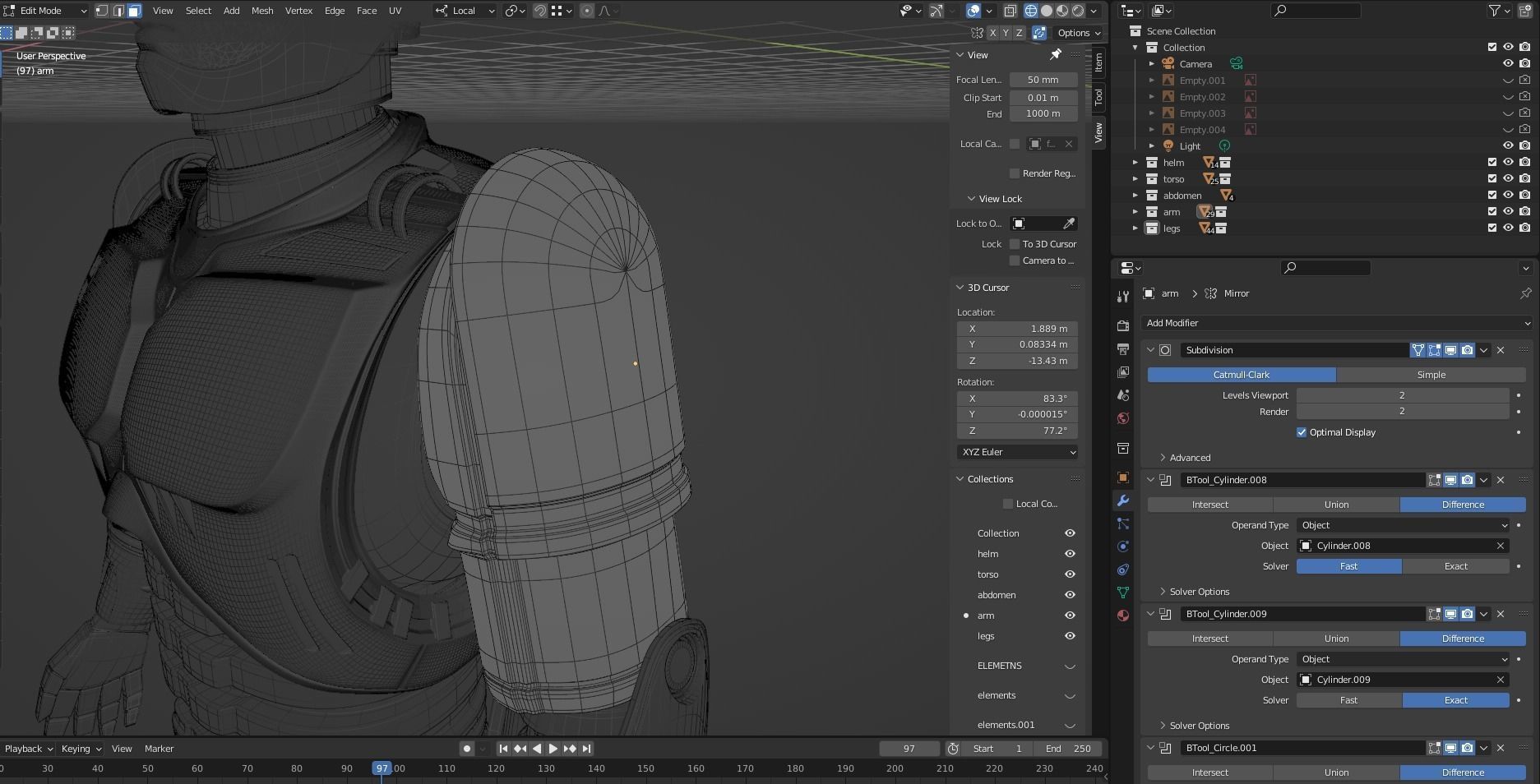 RoboCop rigged model 3D model_33